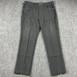 Woolly Longhaul Merino Pants Mens 34x30 Gray Chino Stretch Workwear Double Knee